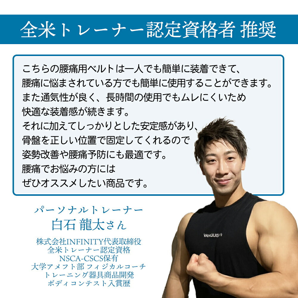 AOBAX 骨盤ベルト（両サイド引き締め式・メッシュ） 画像1