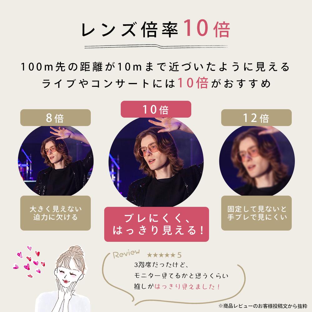 AOBAX 双眼鏡 10倍 フリーフォーカス（コンサート・ライブ用） 画像3