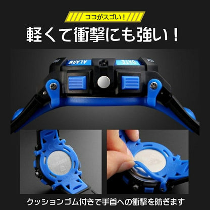 AOBAX キッズ腕時計 デジアナ（アラーム・ストップウォッチ・日常生活防水） 画像4